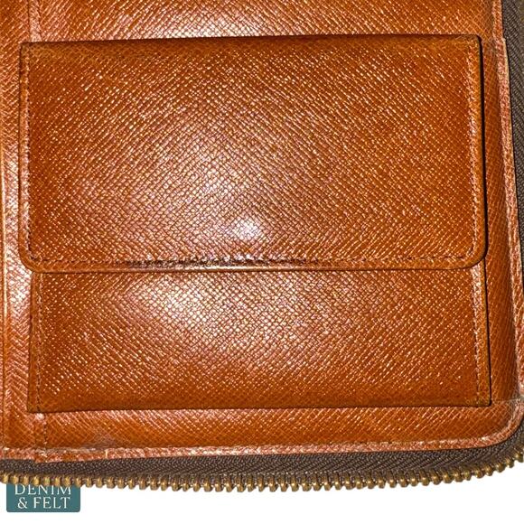 Louis Vuitton Brown Monogram Poche Escapade Wallet Zippered Travel Clutch RARE - Picture 10 of 15